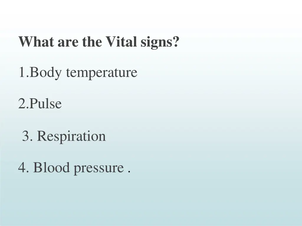 what are the vital signs