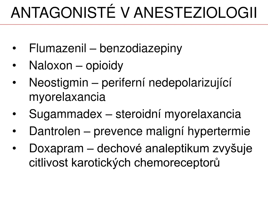 antagonist v anesteziologii