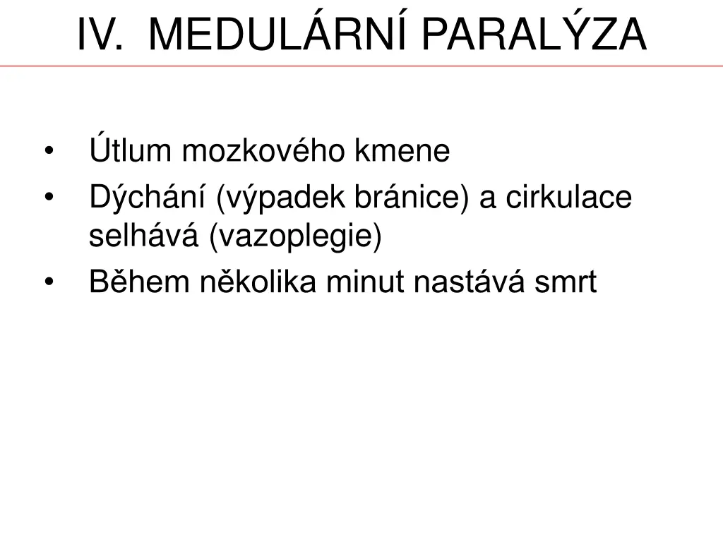 iv medul rn paral za
