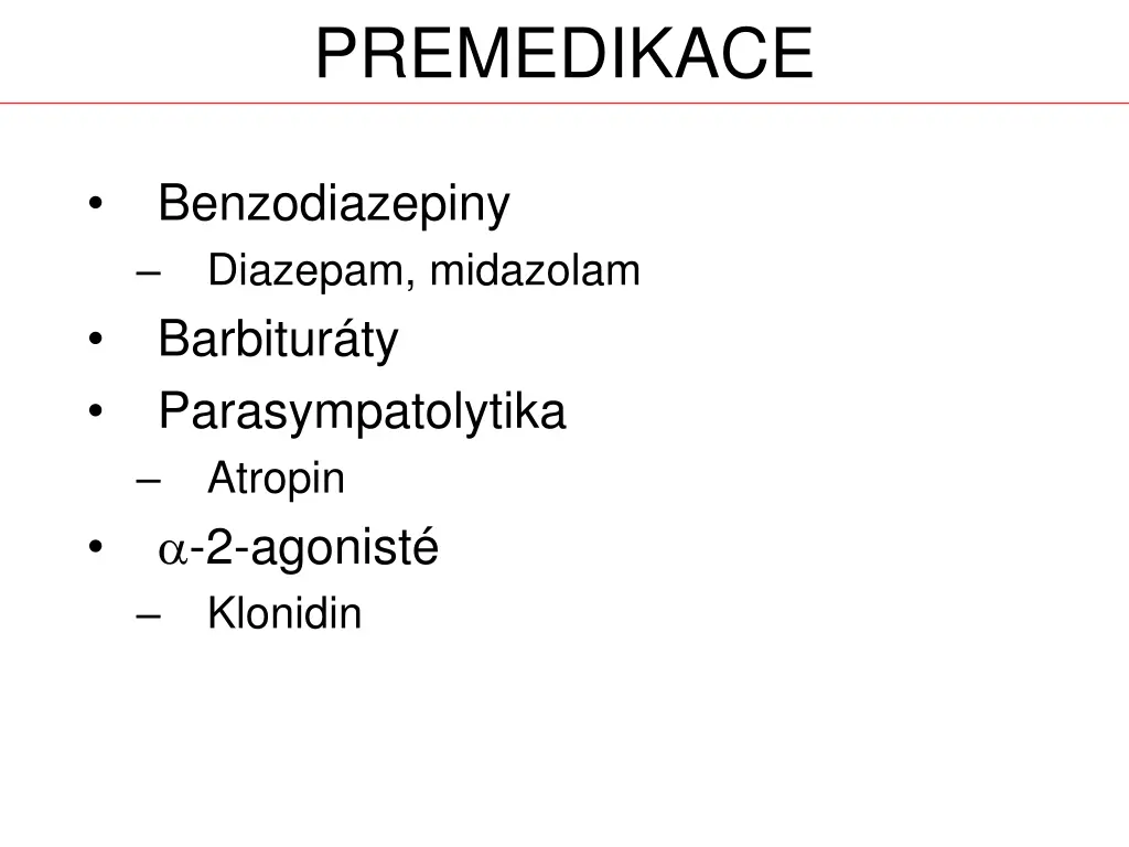 premedikace