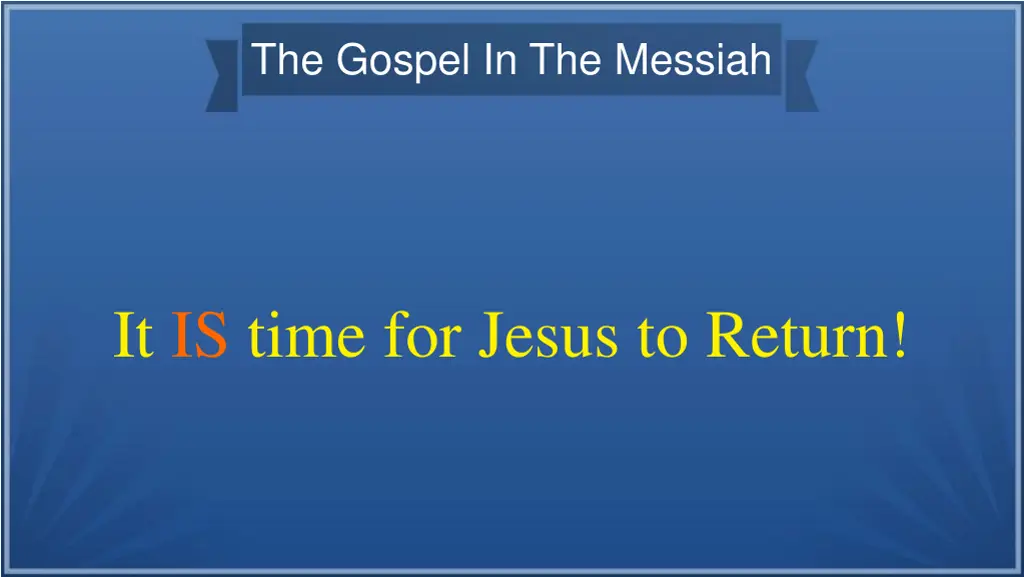 the gospel in the messiah 18