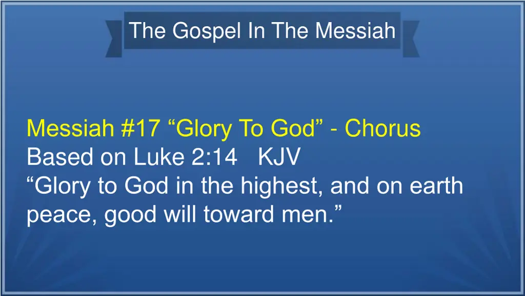 the gospel in the messiah 35