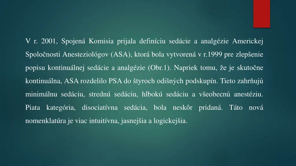 v r 2001 spojen komisia prijala defin