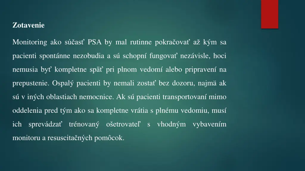 zotavenie