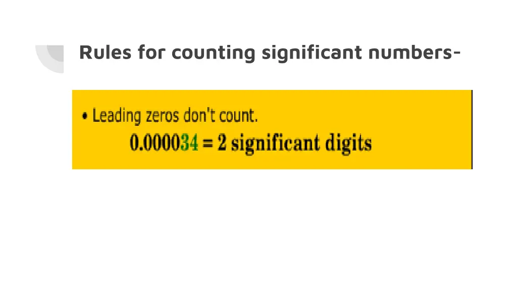 rules for counting significant numbers 1