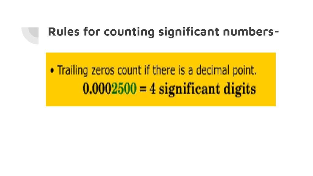 rules for counting significant numbers 2