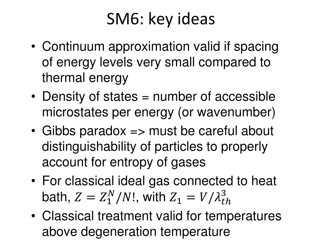 sm6 key ideas