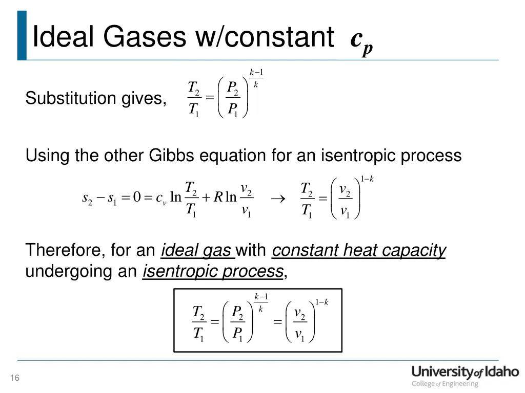 ideal gases w constant c p 2