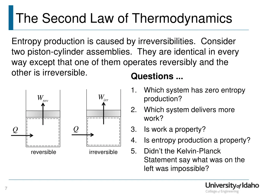 the second law of thermodynamics 5