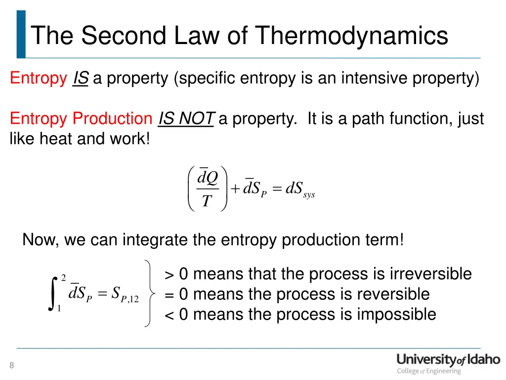 the second law of thermodynamics 6