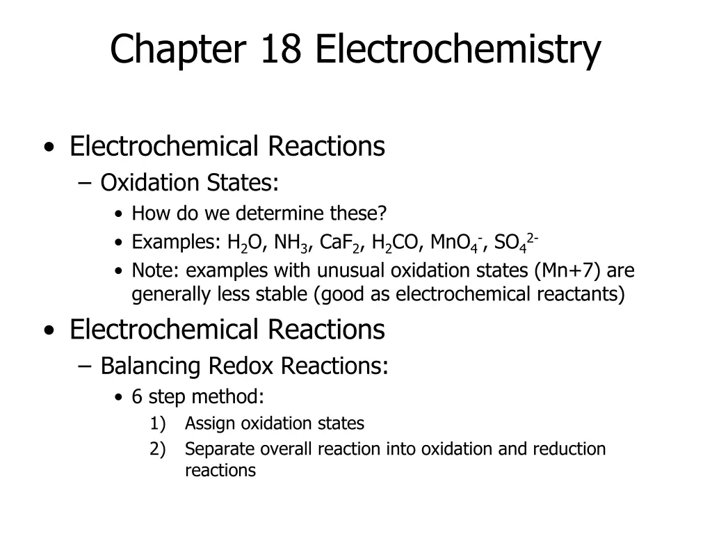 chapter 18 electrochemistry