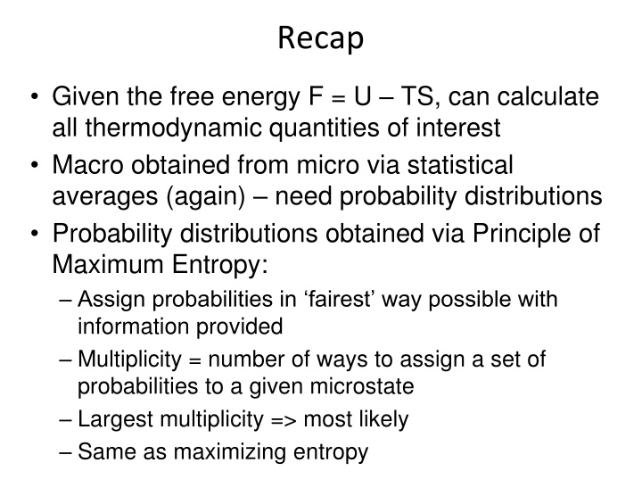recap
