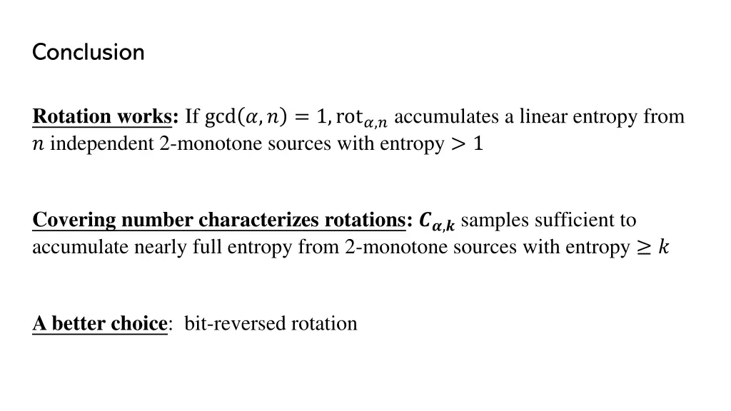conclusion