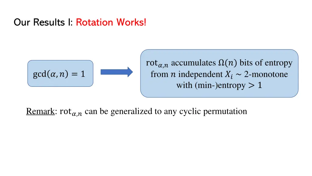 our results i rotation works