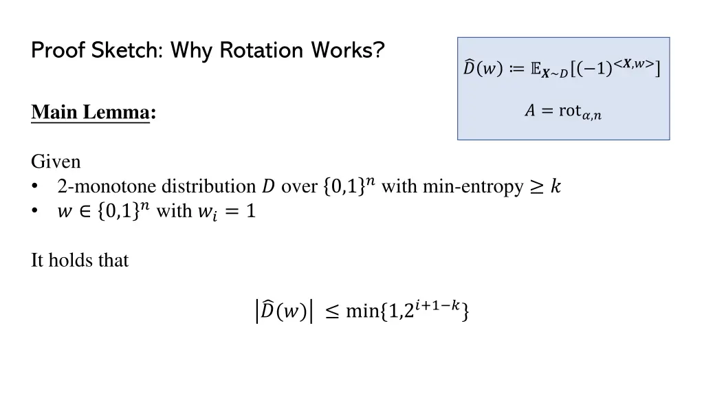 proof sketch why rotation works 2