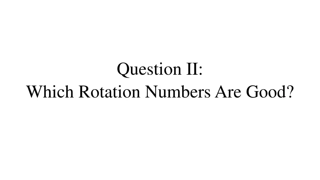 question ii