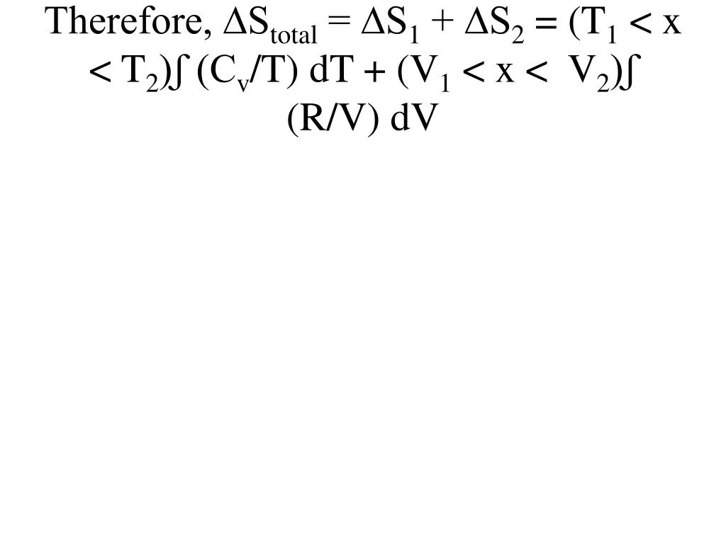 therefore s total
