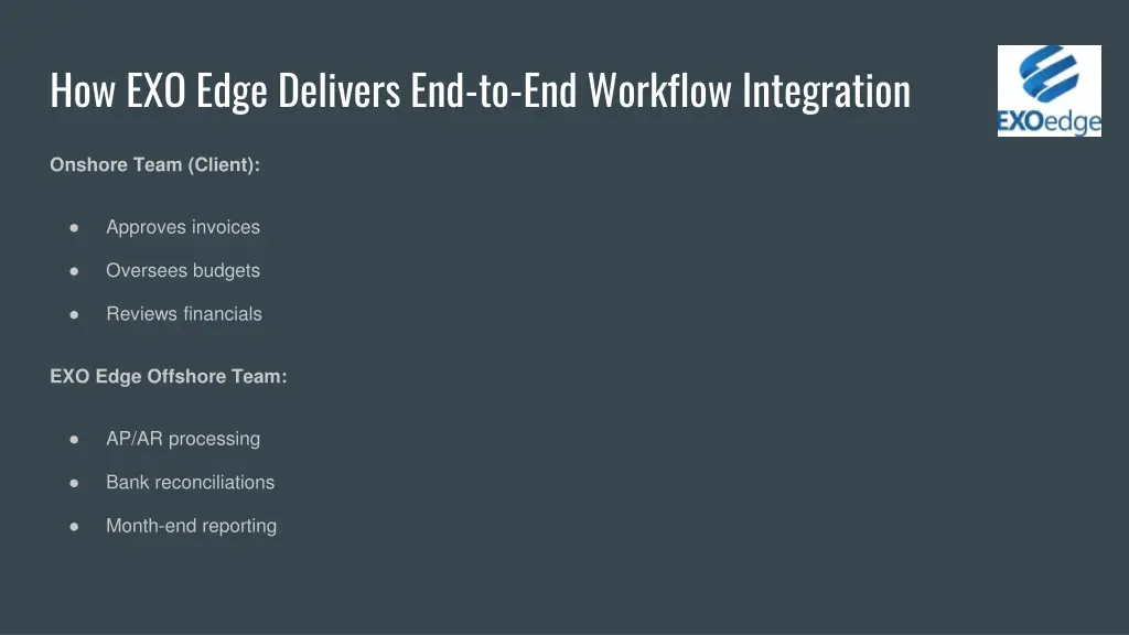 how exo edge delivers end to end workflow