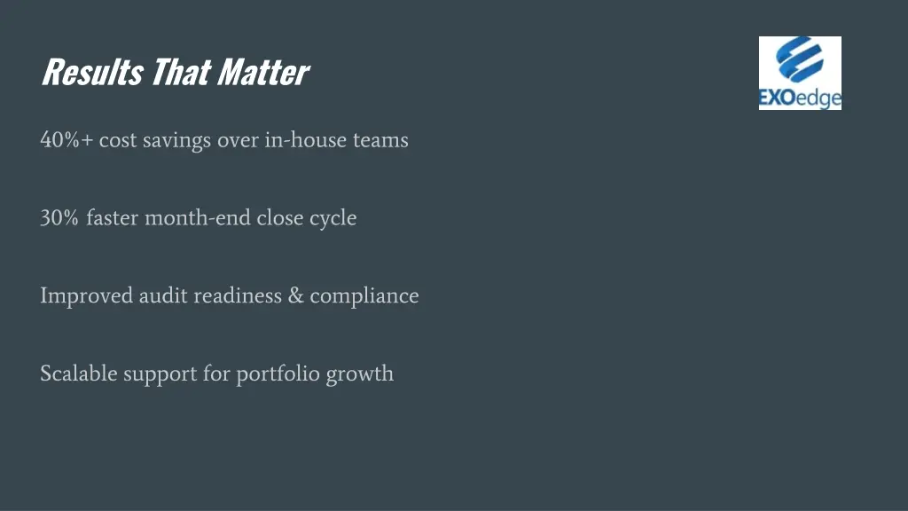 results that matter