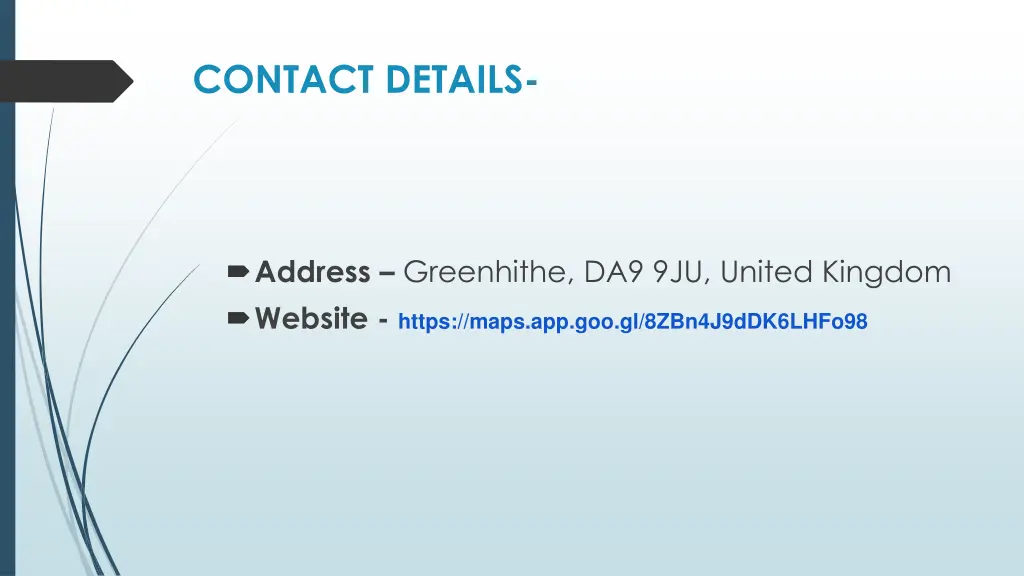contact details