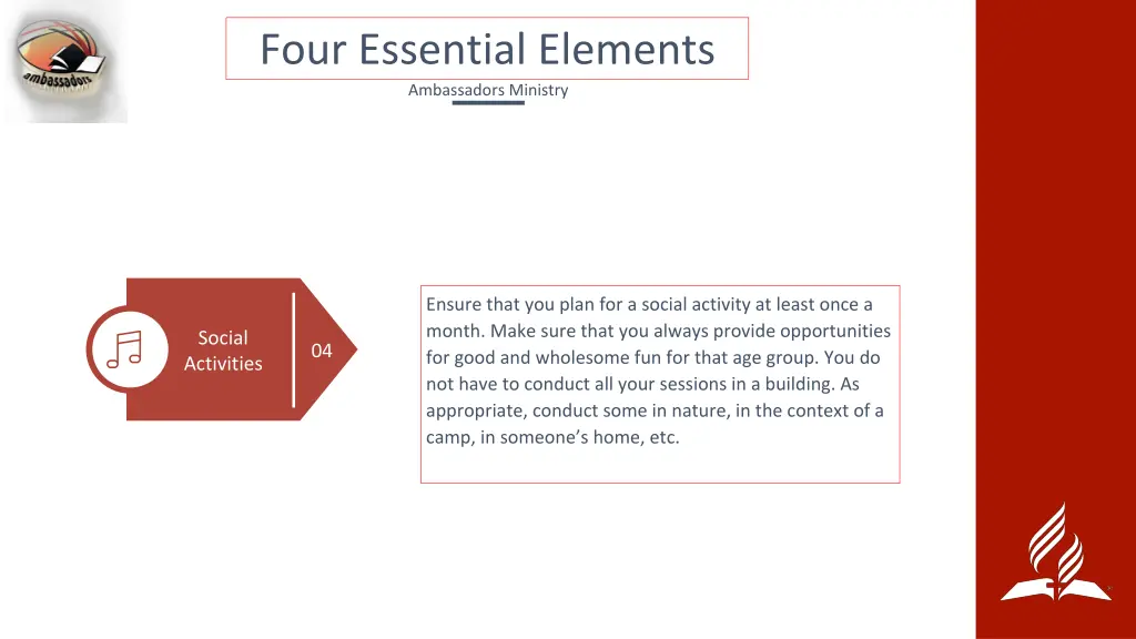 four essential elements ambassadors ministry 2