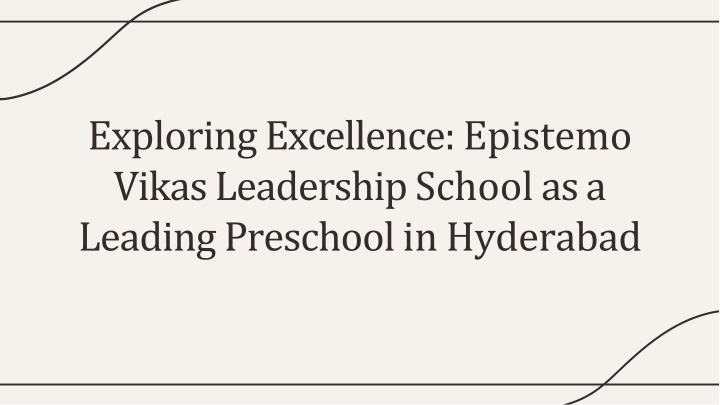 exploring excellence epistemo vikas leadership