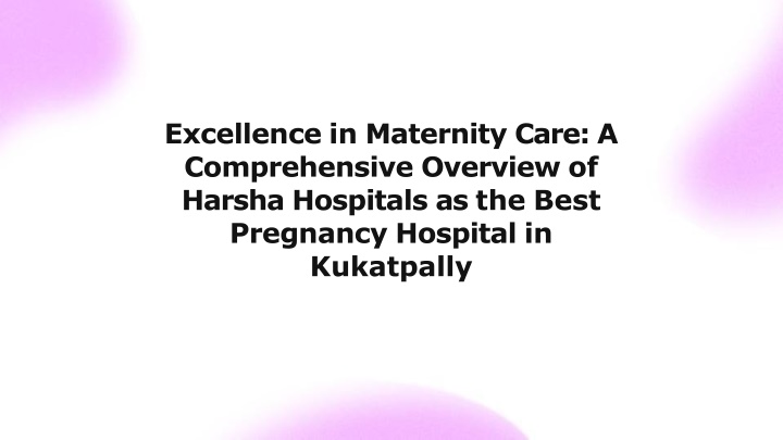 excellence in maternity care a comprehensive