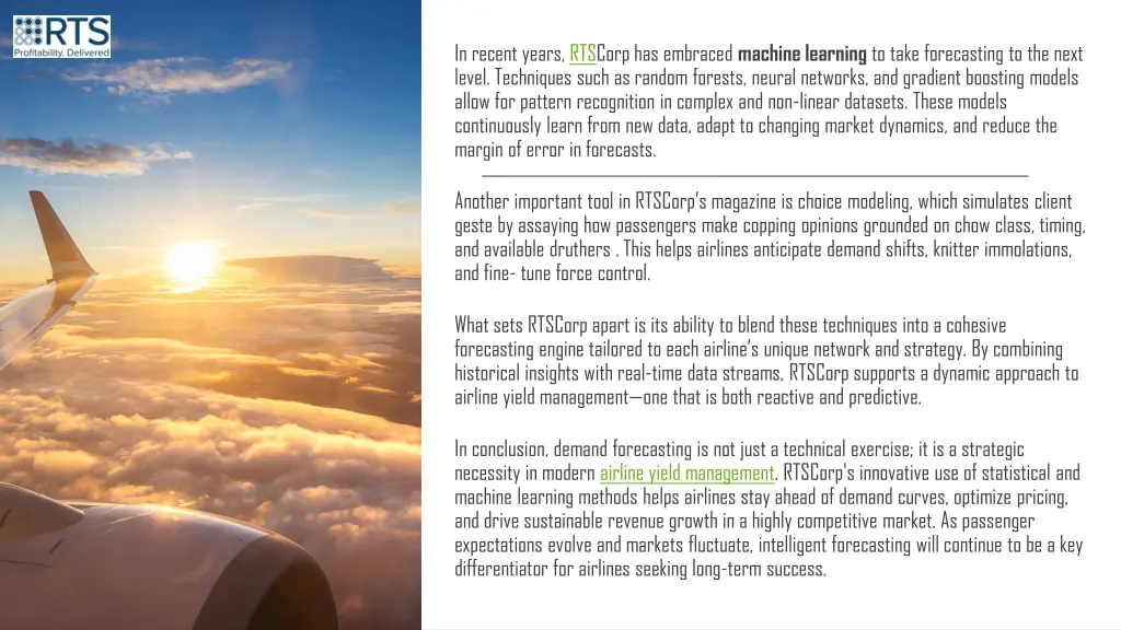 in recent years rtscorp has embraced machine