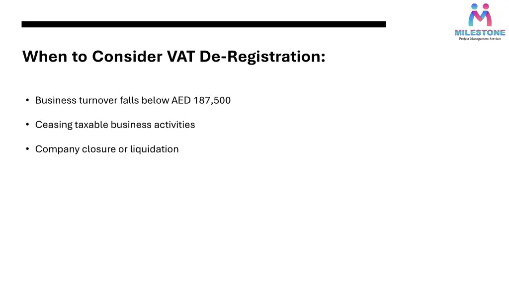 when to consider vat de registration