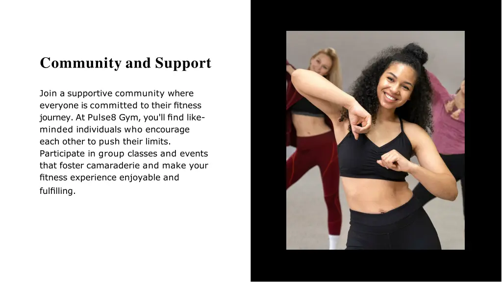 community and support