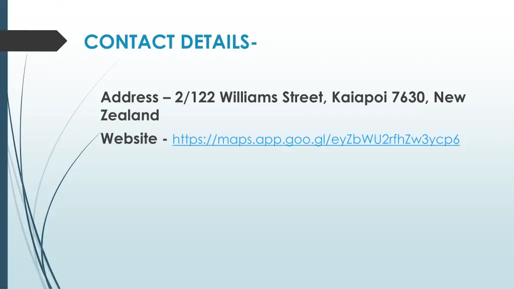 contact details