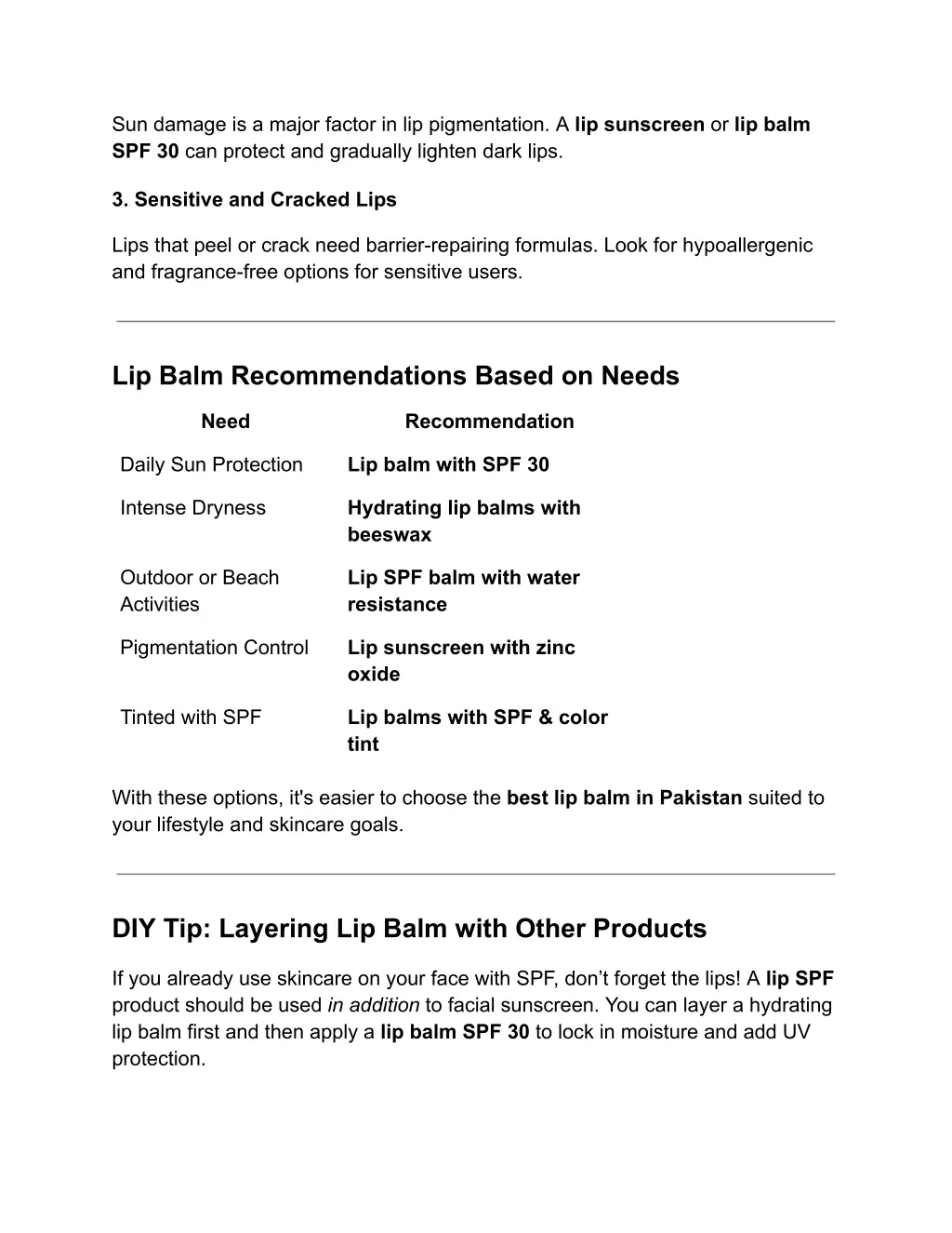 sun damage is a major factor in lip pigmentation