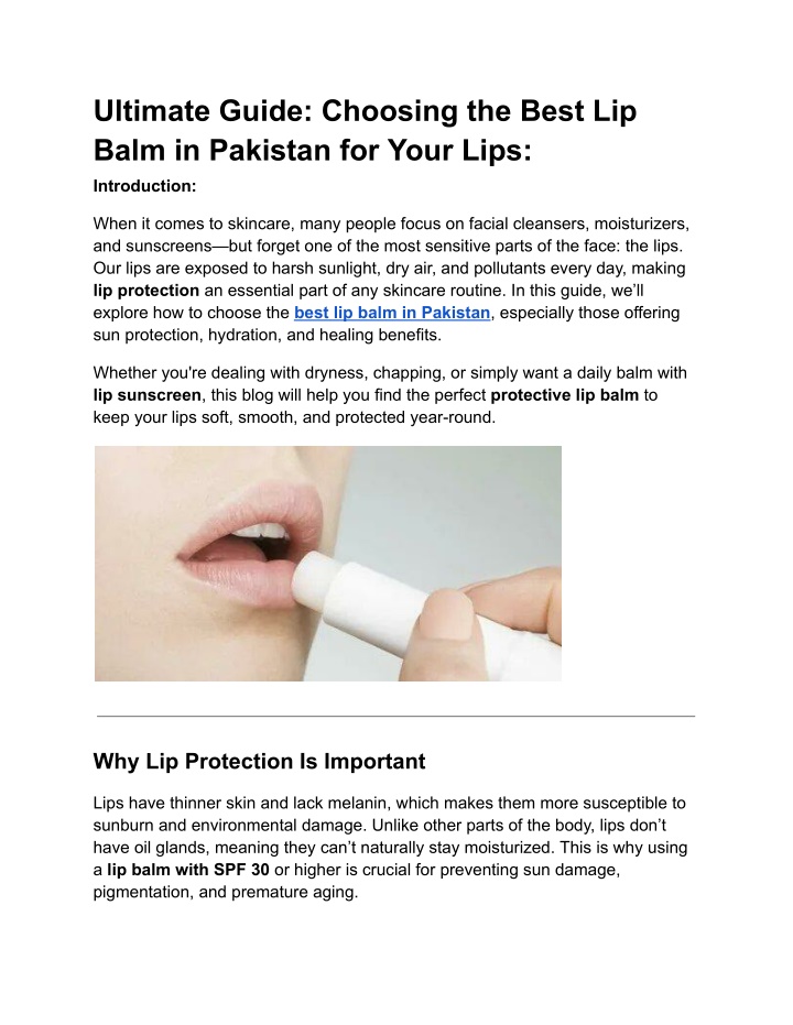 ultimate guide choosing the best lip balm