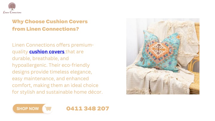 why choose cushion covers from linen connections