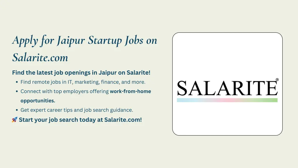 apply for jaipur startup jobs on salarite com