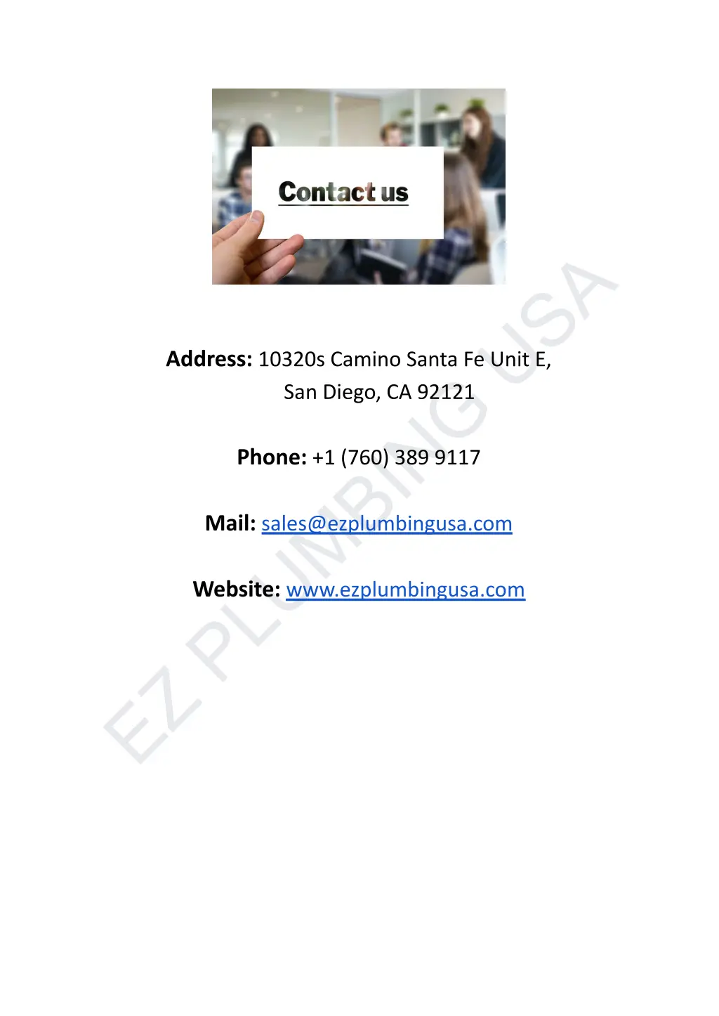ez plumbing usa 1
