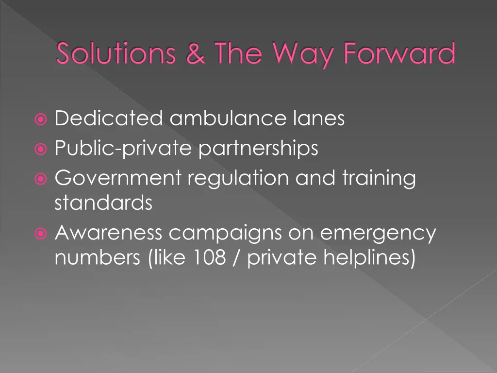 solutions the way forward