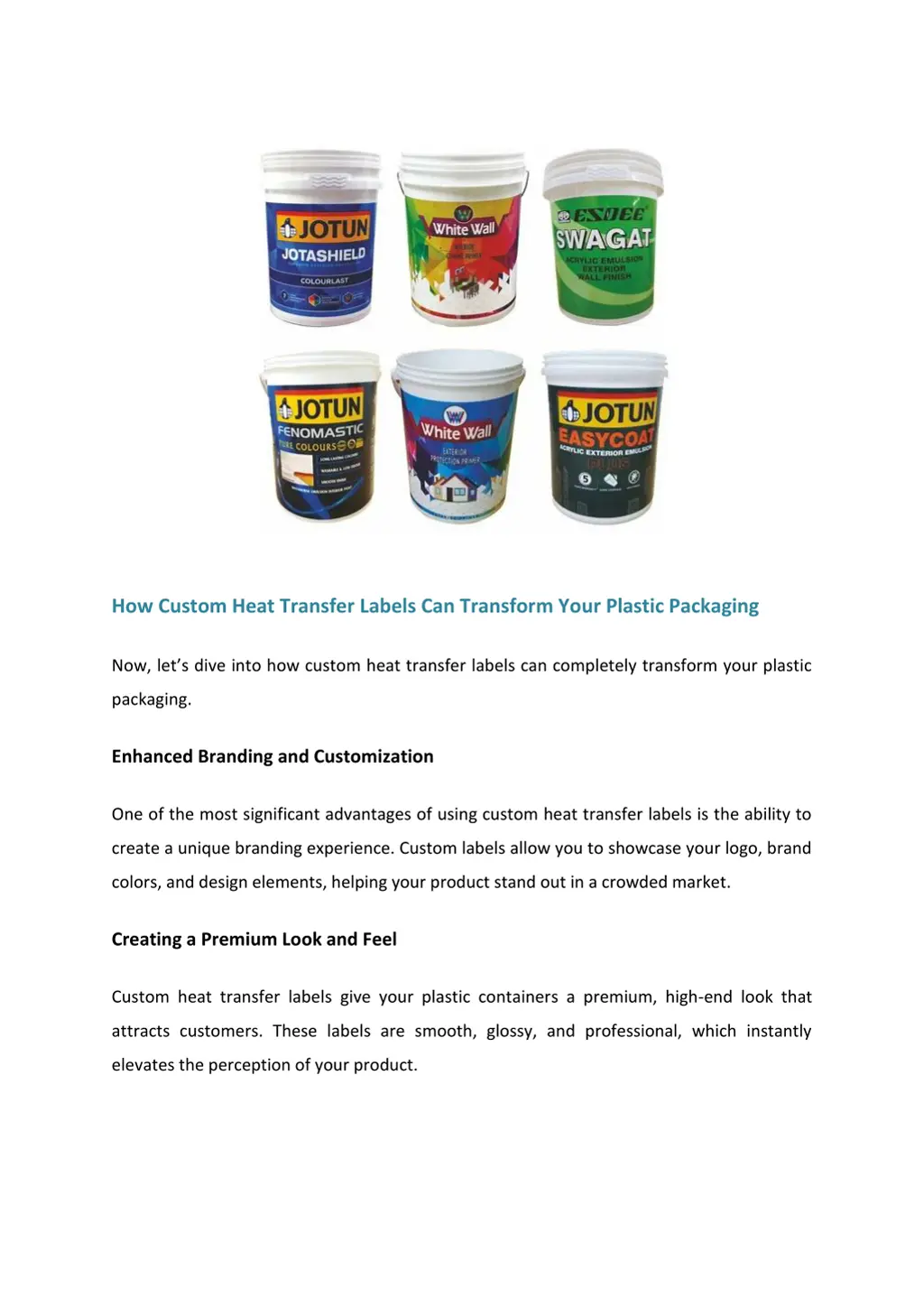 how custom heat transfer labels can transform