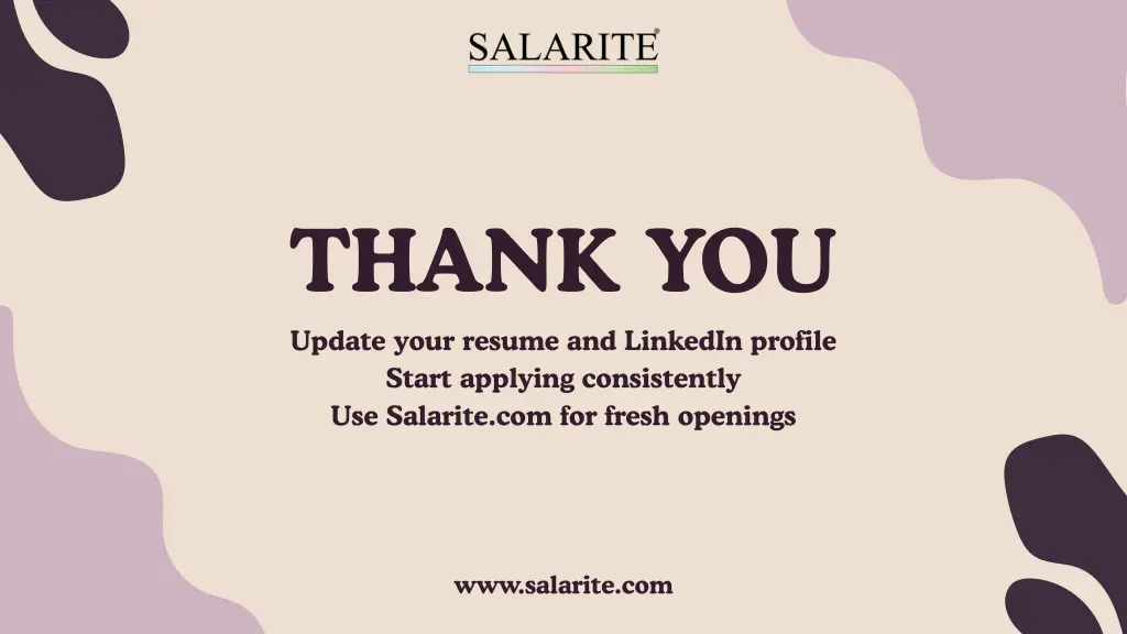 thank you update your resume and linkedin profile