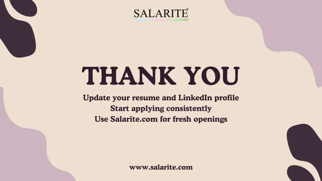 thank you update your resume and linkedin profile