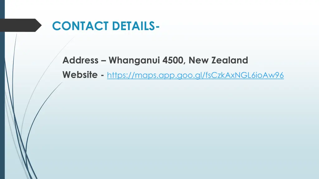 contact details