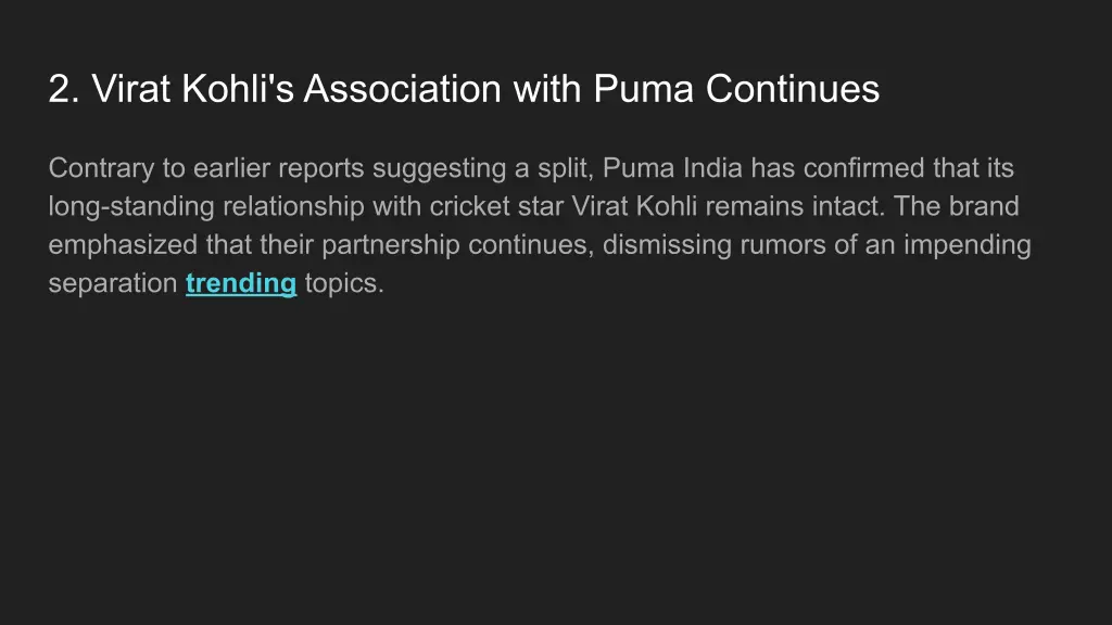 2 virat kohli s association with puma continues