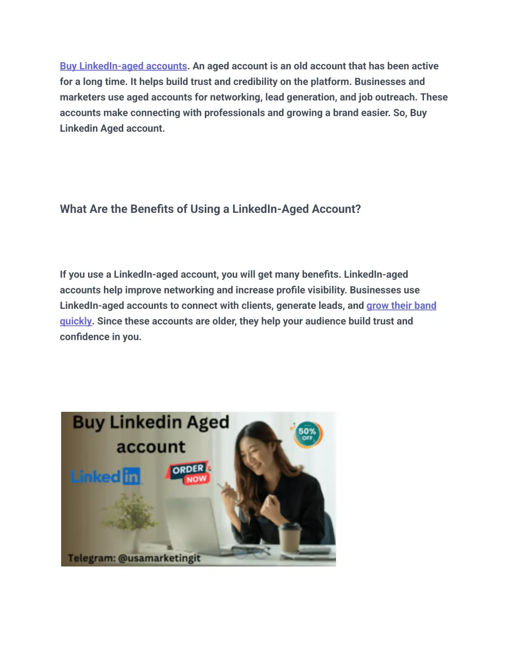 buy linkedin aged accounts an aged account