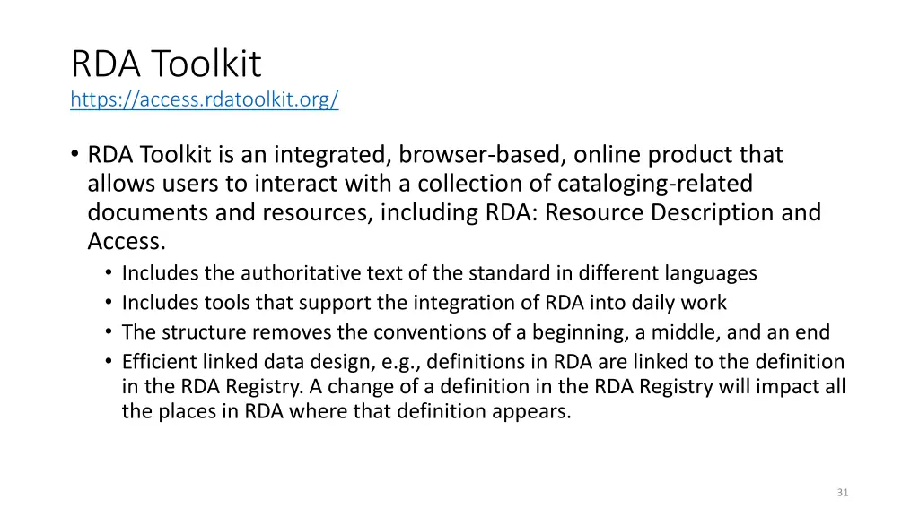 rda toolkit https access rdatoolkit org