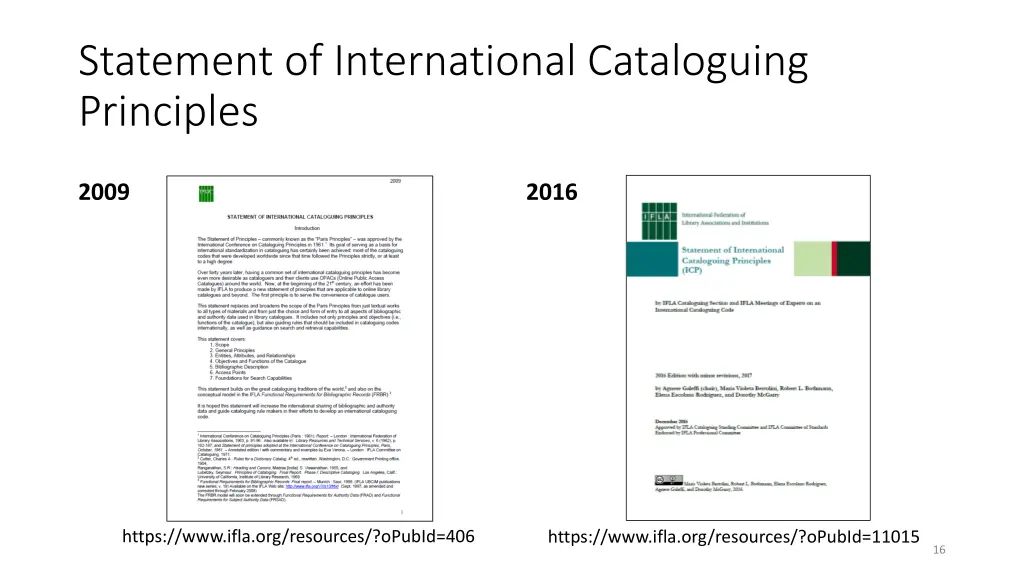 statement of international cataloguing principles