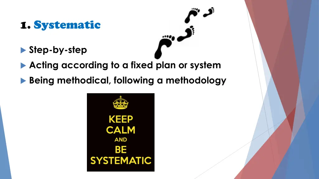 1 systematic