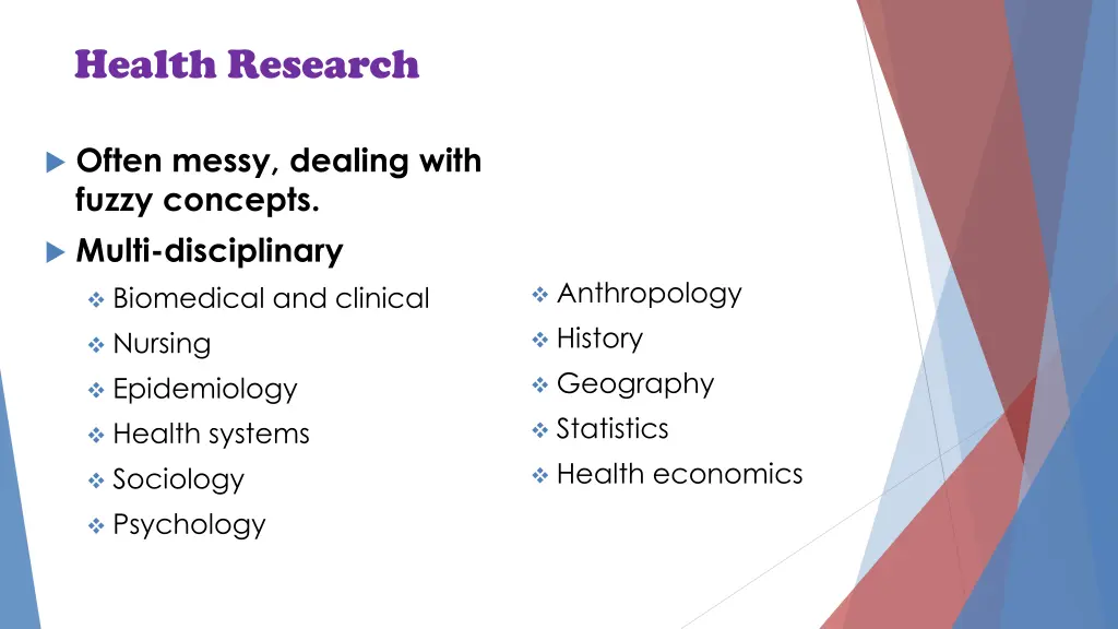 health research