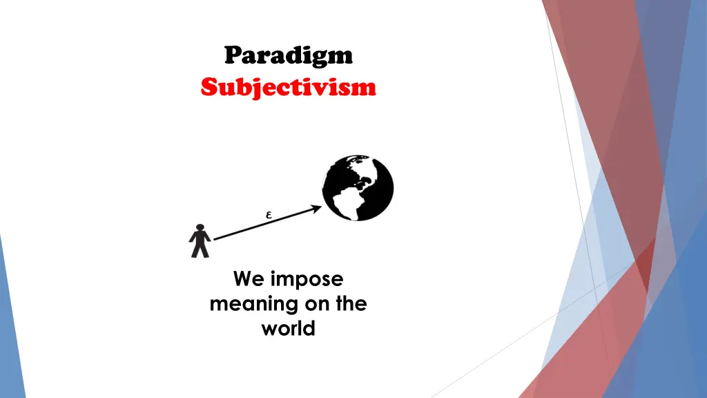 paradigm subjectivism