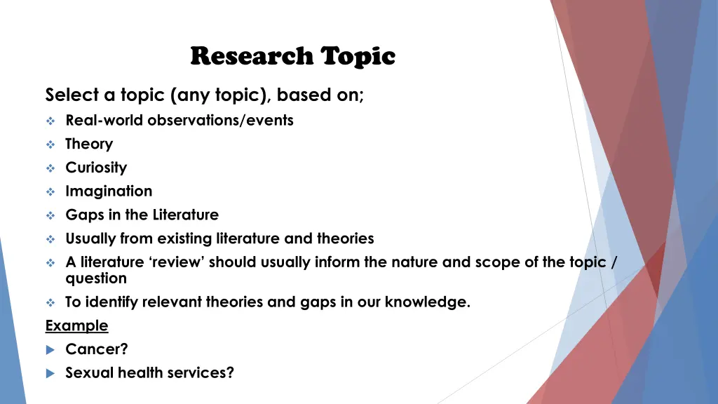 research topic