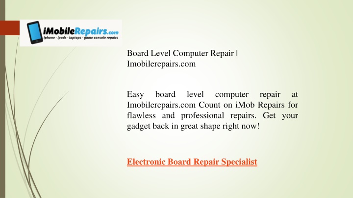 board level computer repair imobilerepairs com